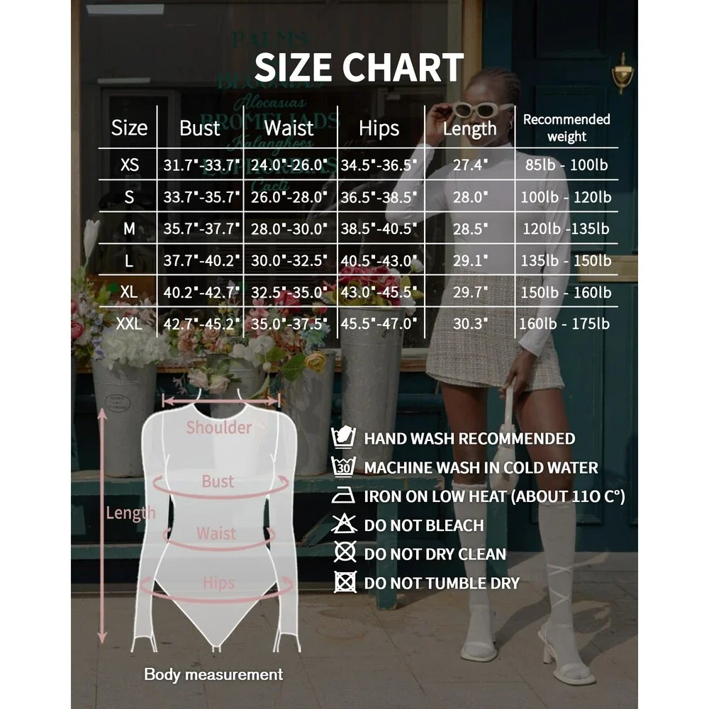 MANGOPOP Women's White Mock Turtle Neck Long Sleeve Tops Bodysuit Jumpsuit L